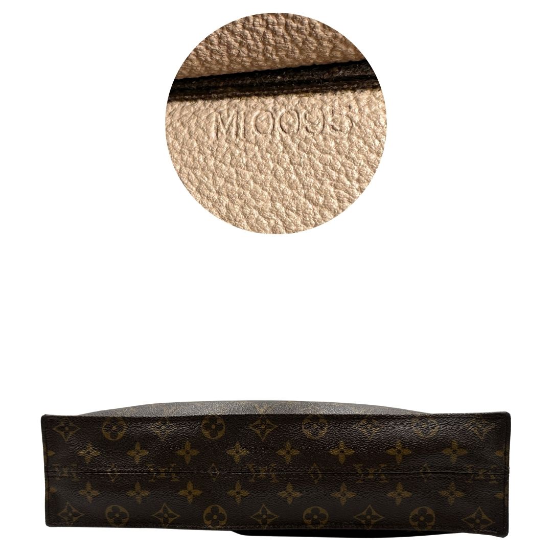 base Louis Vuitton Sac Plat in tela monogram