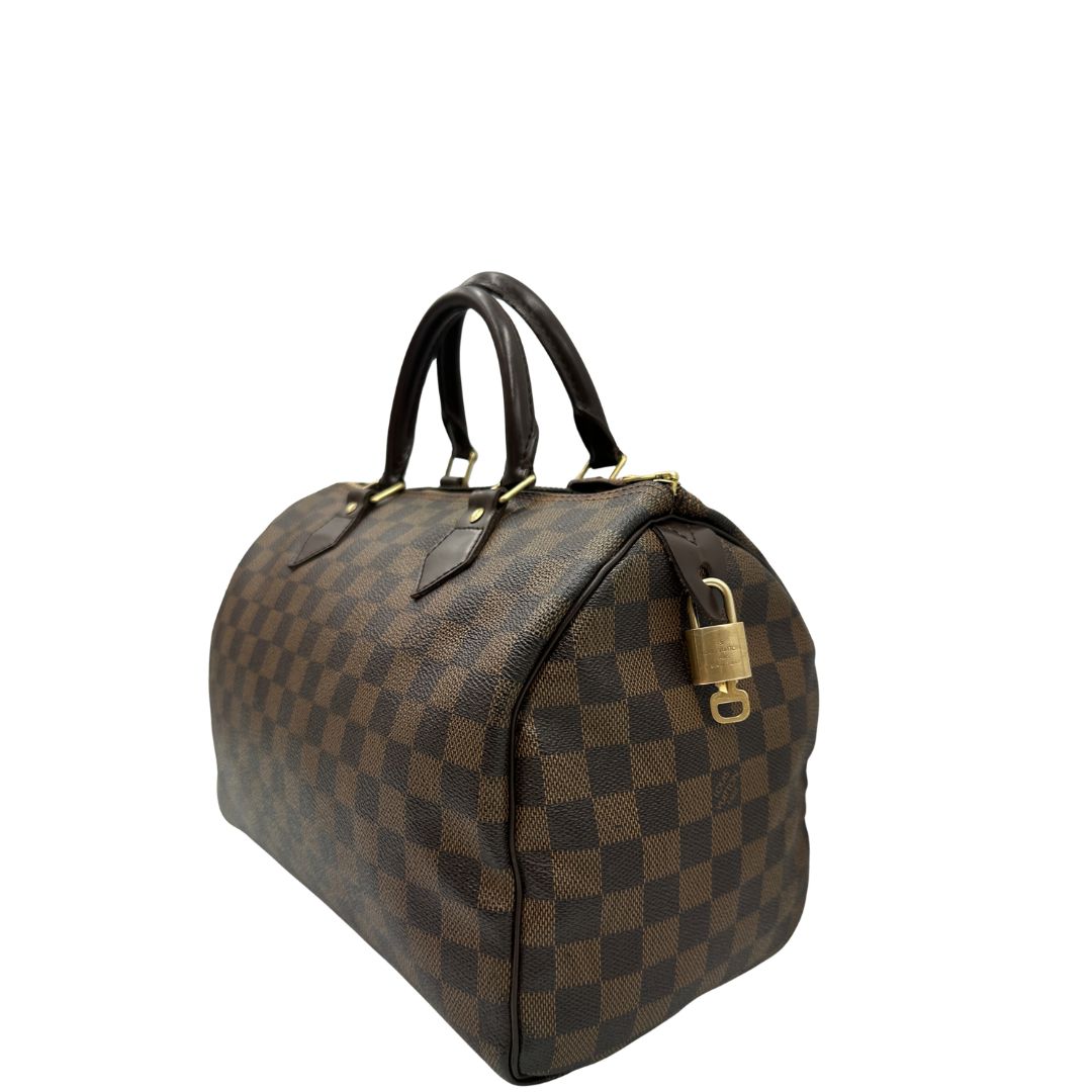 Speedy 30 Damier Ébène Louis Vuitton
