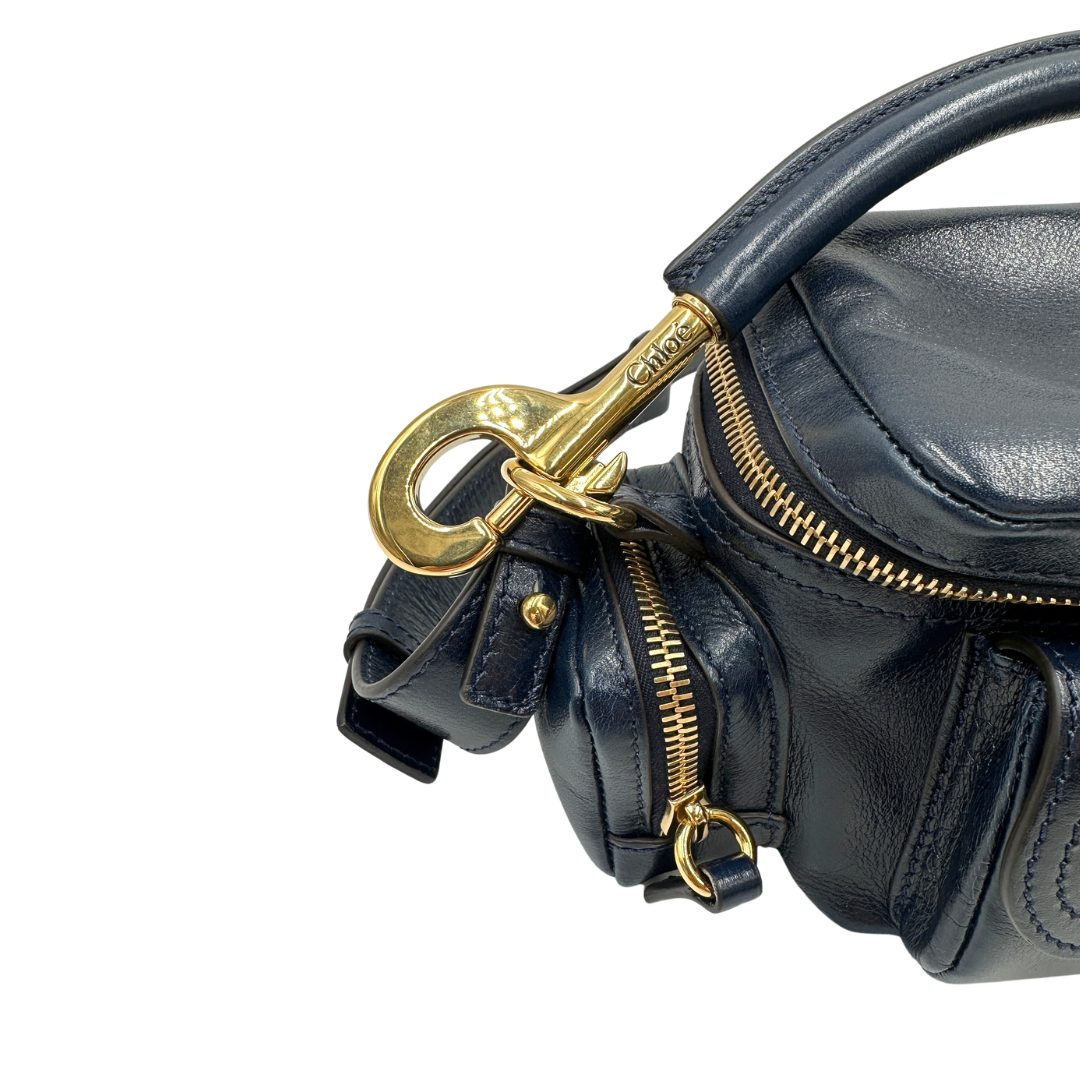 Camera Bag Chloè in pelle blu  