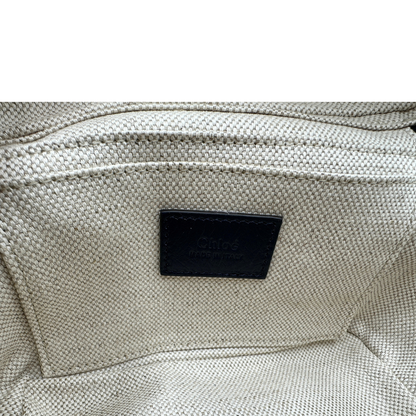 interno della Camera Bag Chloè in pelle blu  