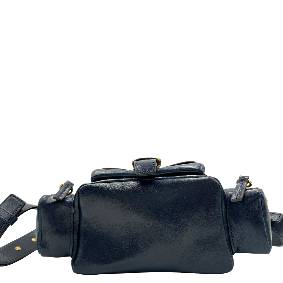 base Camera Bag Chloè in pelle blu  