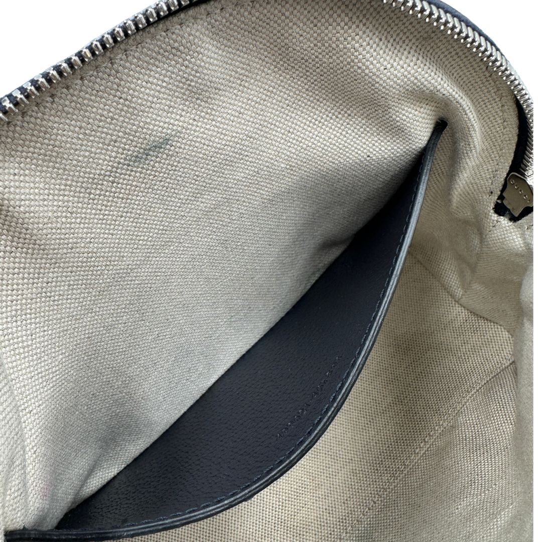 Borsa Gucci Ophidia Web in canvas blu