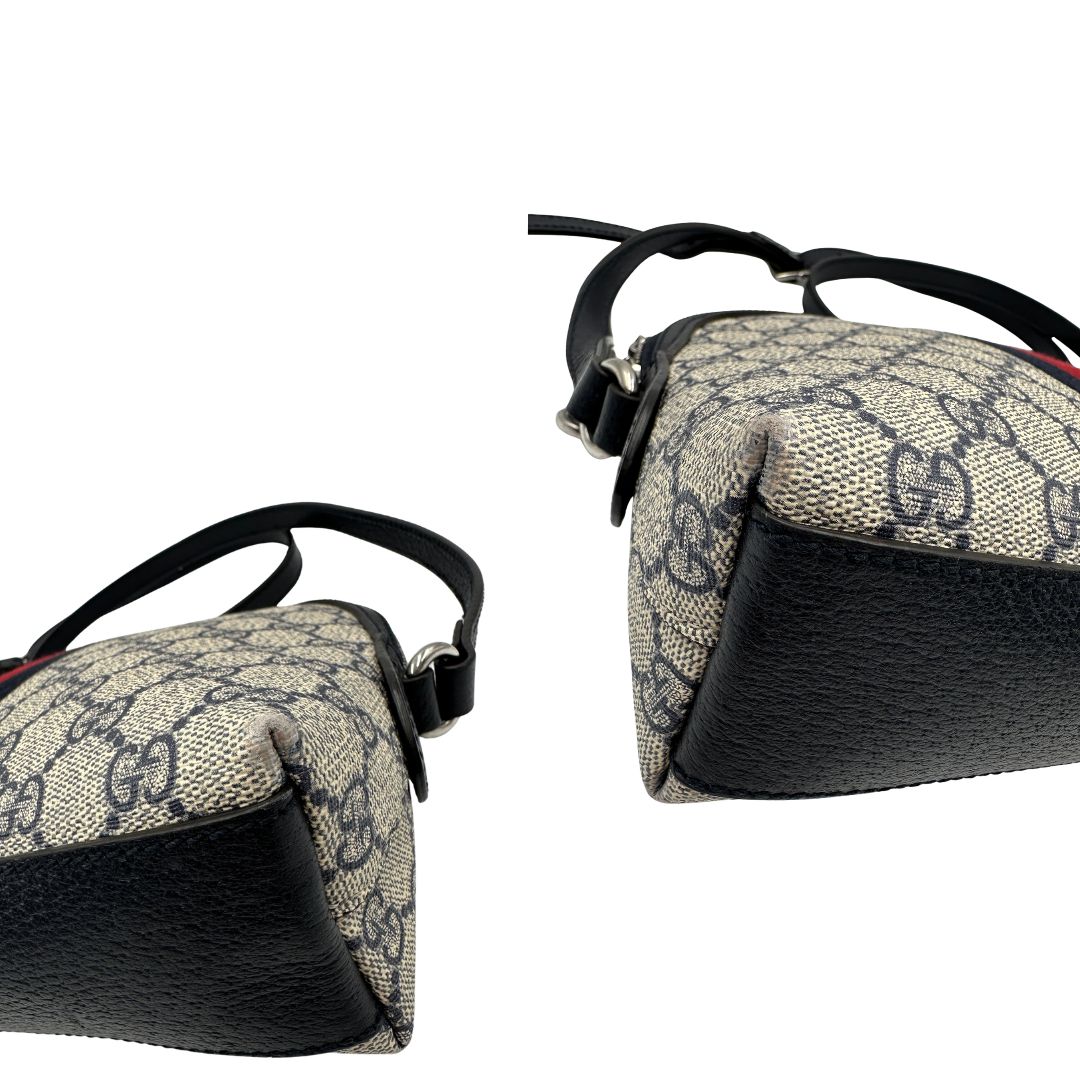 Borsa Gucci Ophidia Web in canvas blu