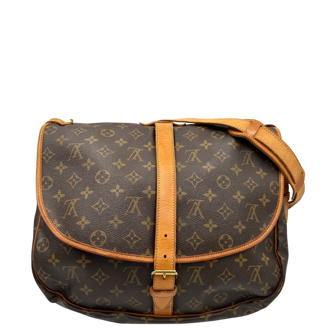 retro  Borsa Saumur LV monogram  