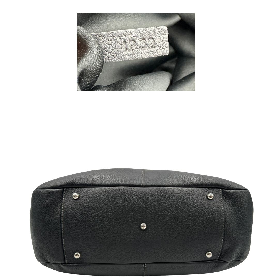 base  Borsa Tod's in pelle nera, di lusso, originale, usata, ottime condizioni 