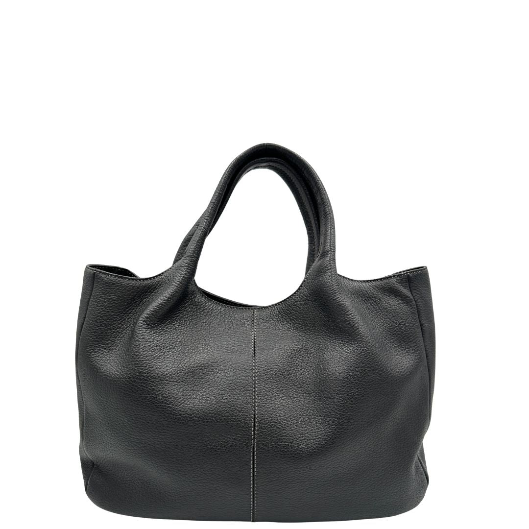 retro  Borsa Tod's in pelle nera, di lusso, originale, usata, ottime condizioni 