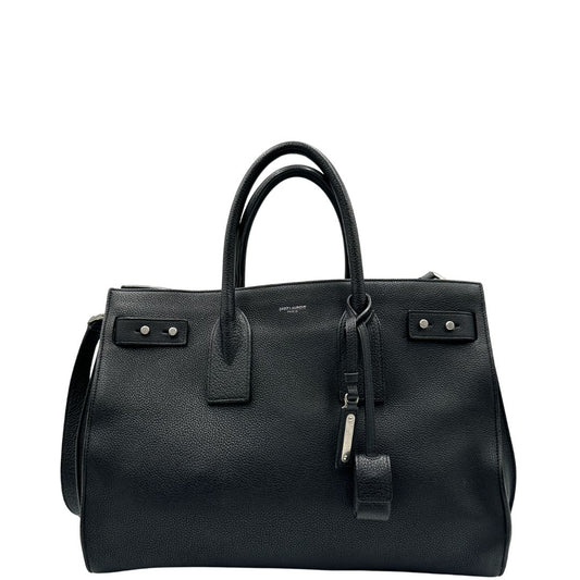front Borsa Saint Laurent Sac De Jour in pelle nera 