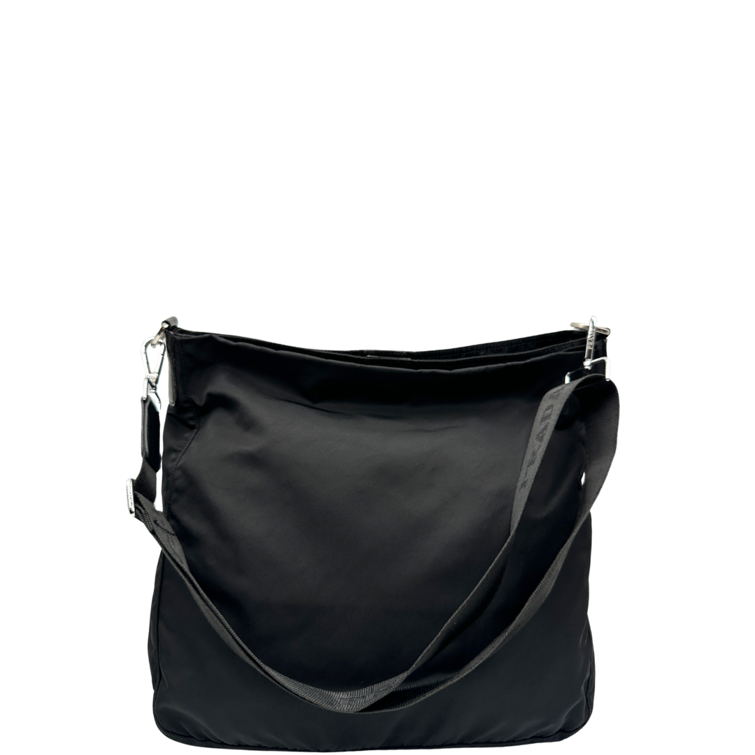 Borsa Prada nylon in pelle nero