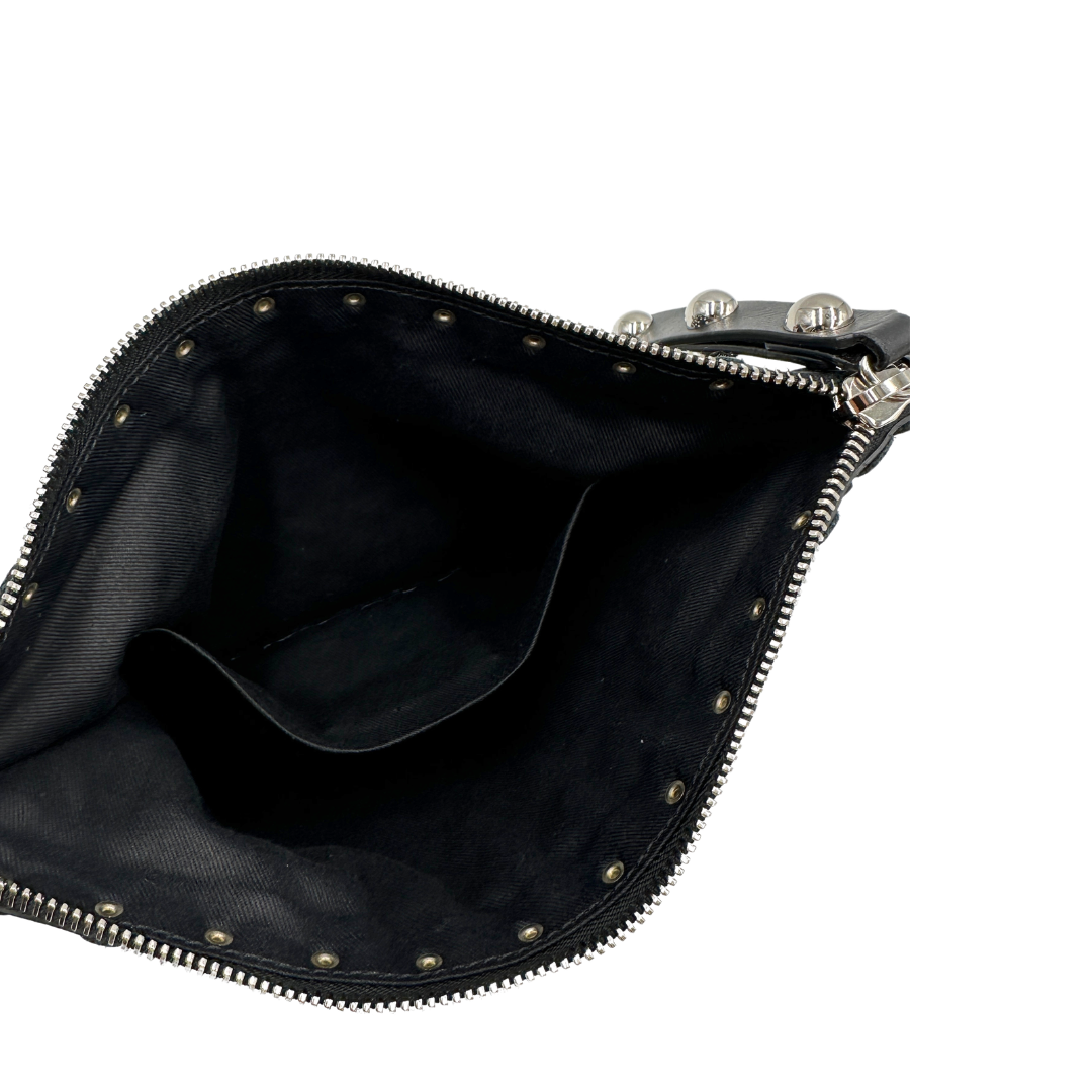 Pochette Red Valentino Garavani nera in pelle nero