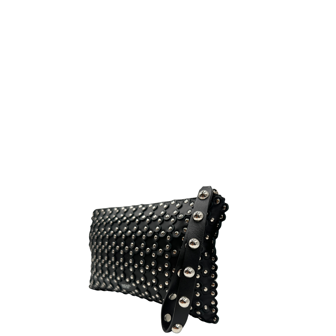 Pochette Red Valentino Garavani nera in pelle nero