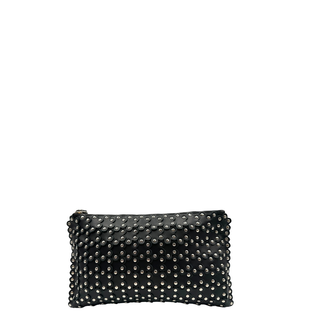 Pochette Red Valentino Garavani nera in pelle nero