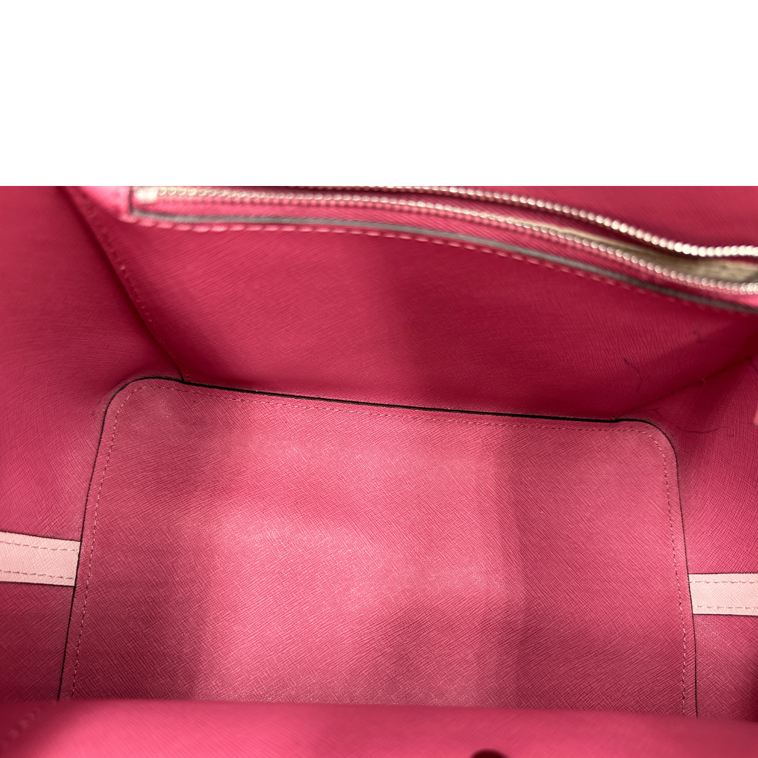 Borsa Greenwich Large Grab Michael Kors in pelle saffiano rosa