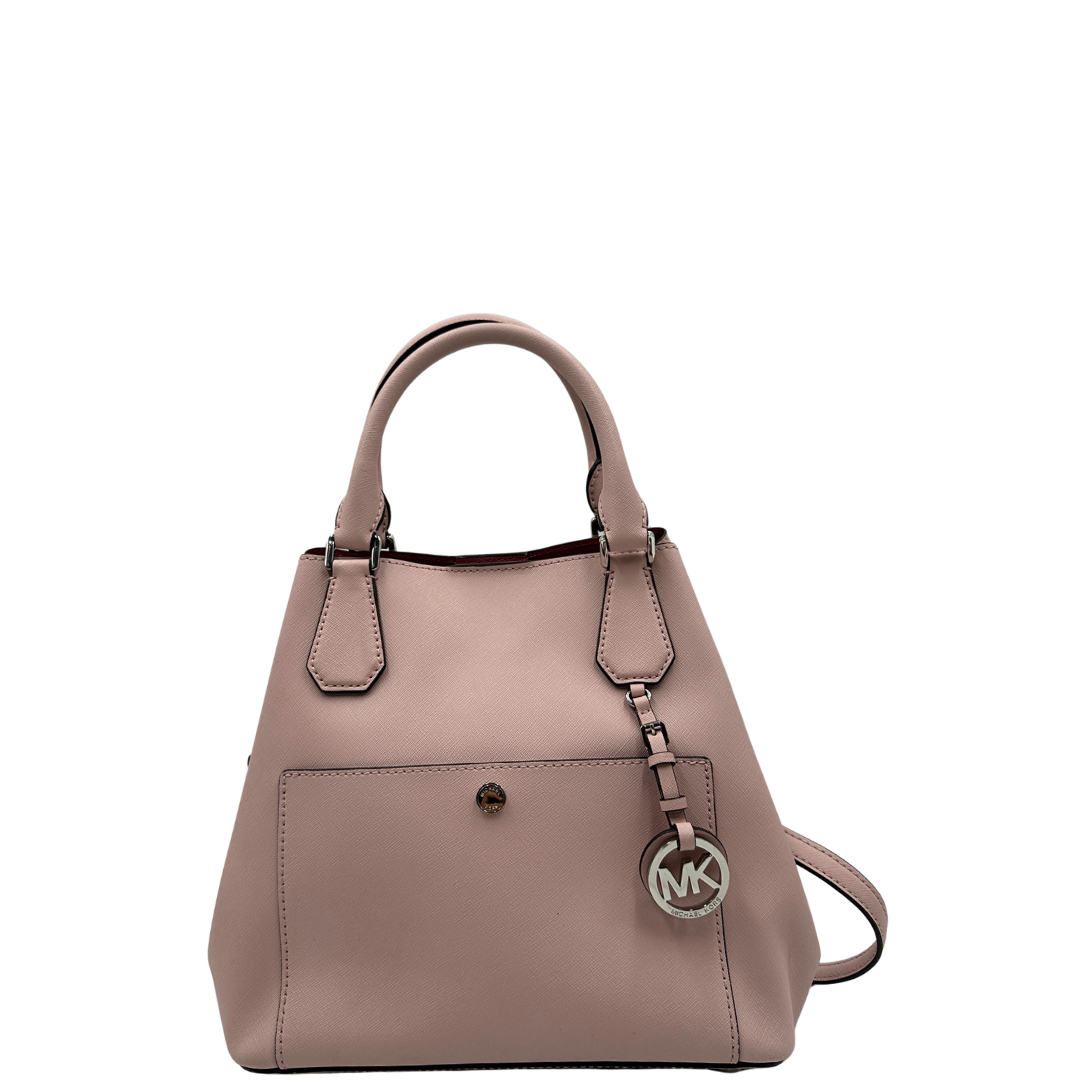 Borsa Greenwich Large Grab Michael Kors in pelle saffiano rosa