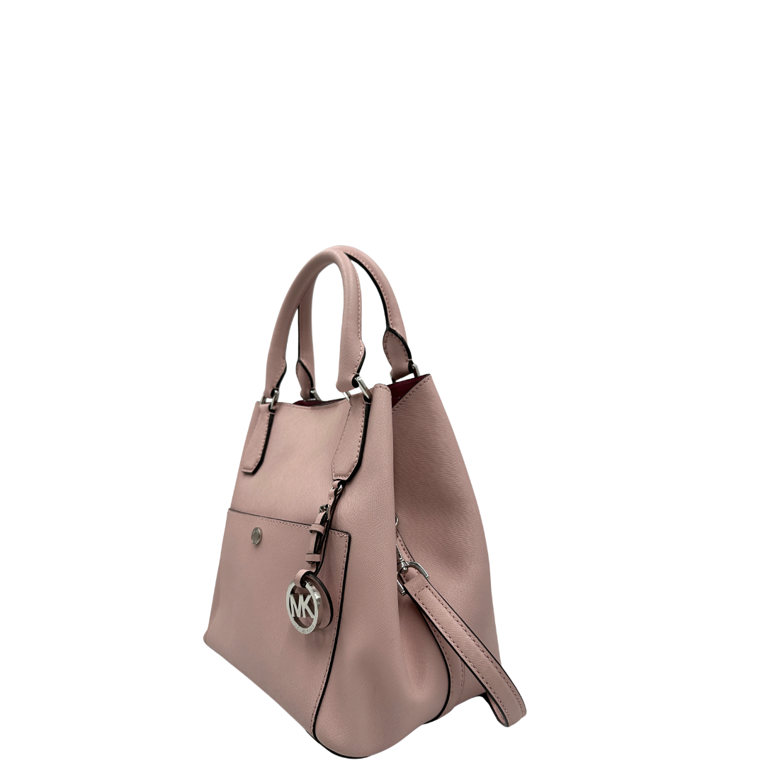 Borsa Greenwich Large Grab Michael Kors in pelle saffiano rosa