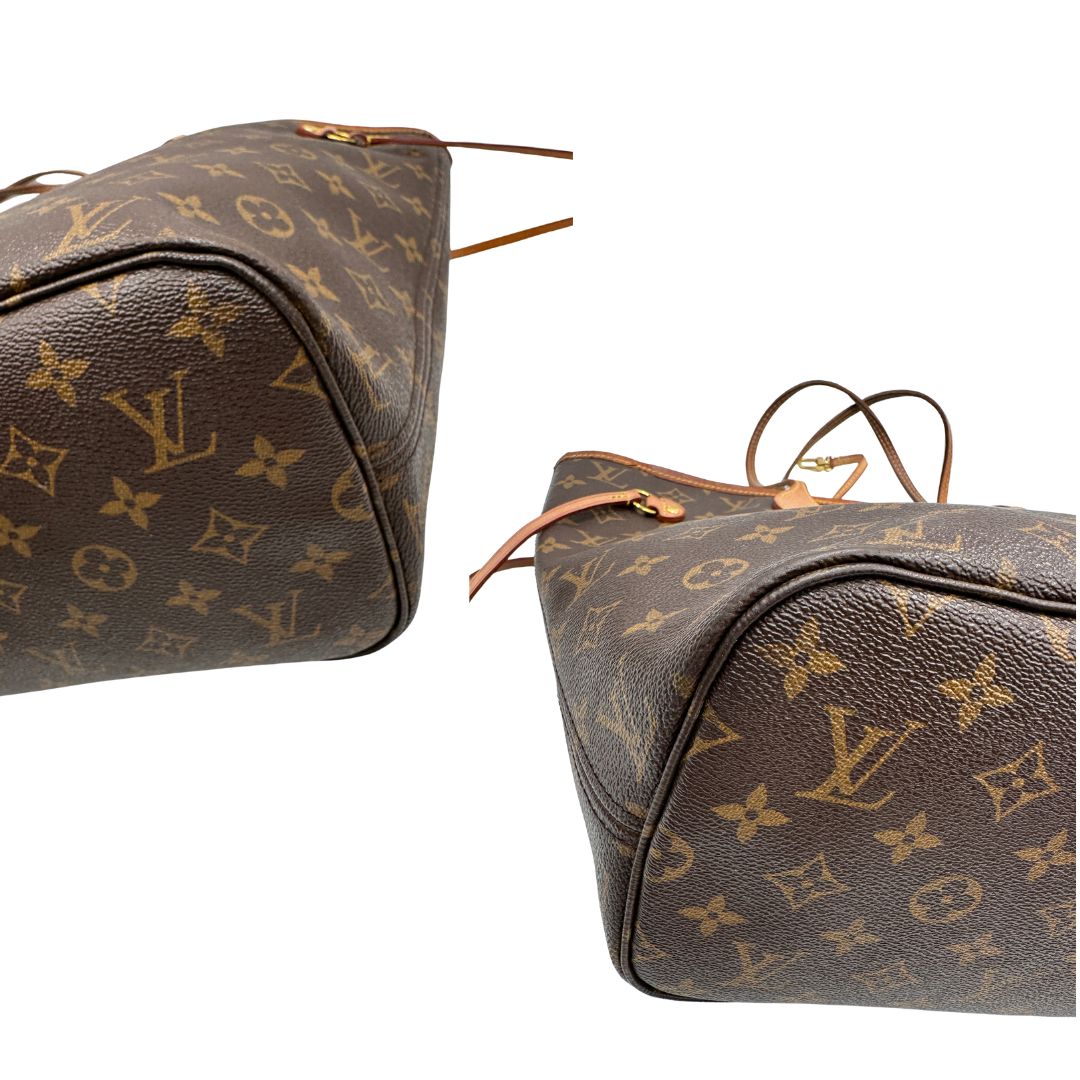 Neverfull MM Louis Vuitton in canvas marrone