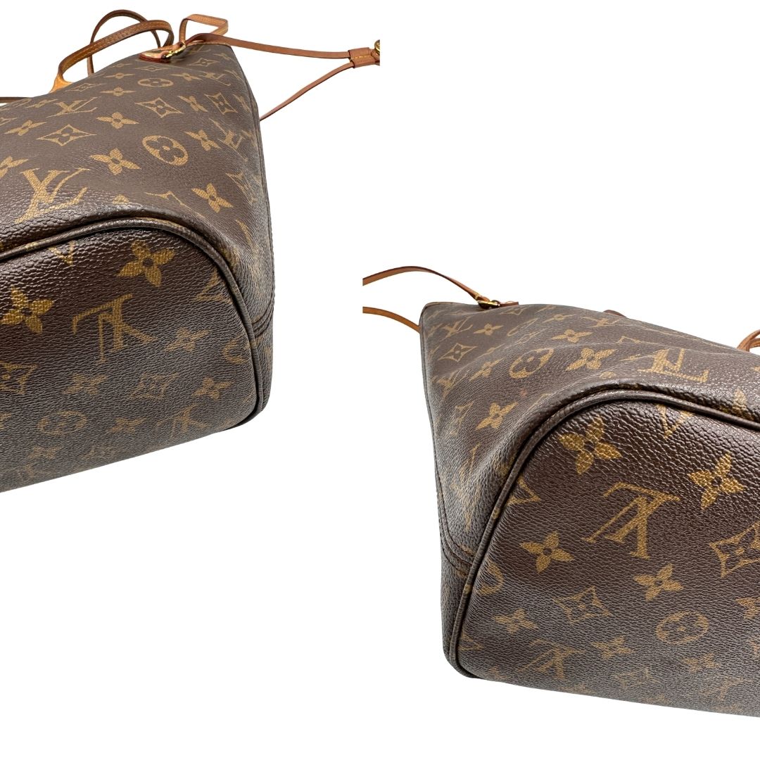 Neverfull MM Louis Vuitton in canvas marrone