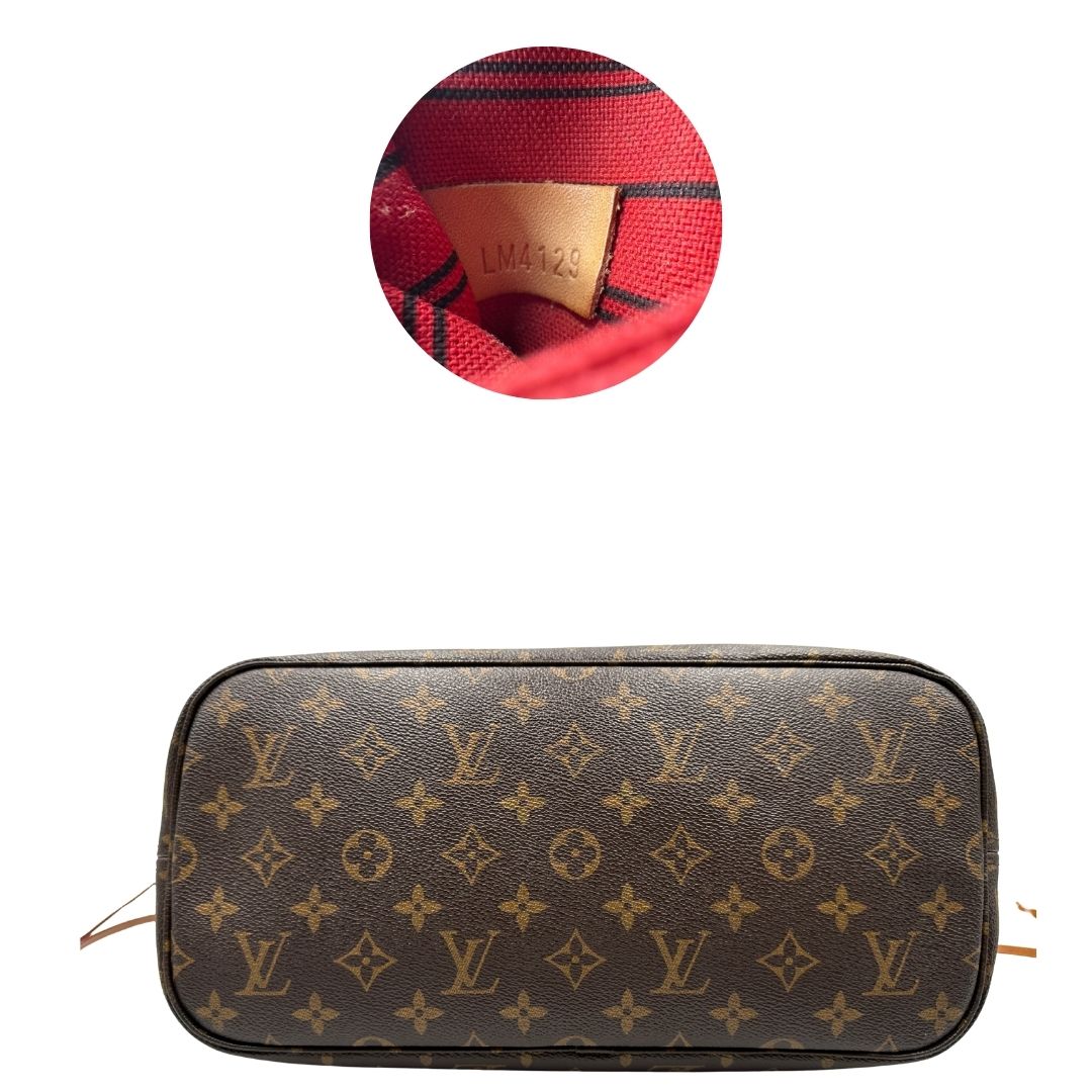 Neverfull MM Louis Vuitton in canvas marrone