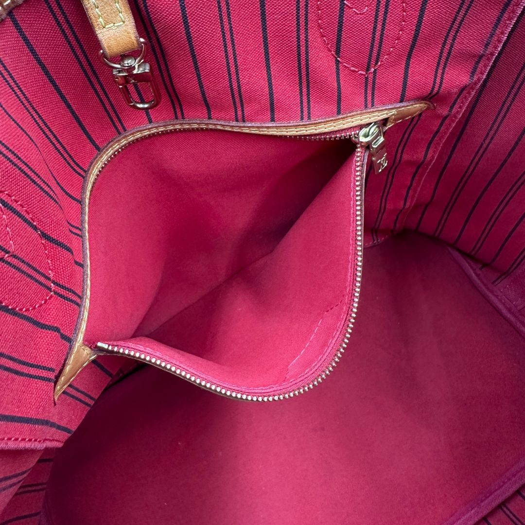 Neverfull MM Louis Vuitton in canvas marrone