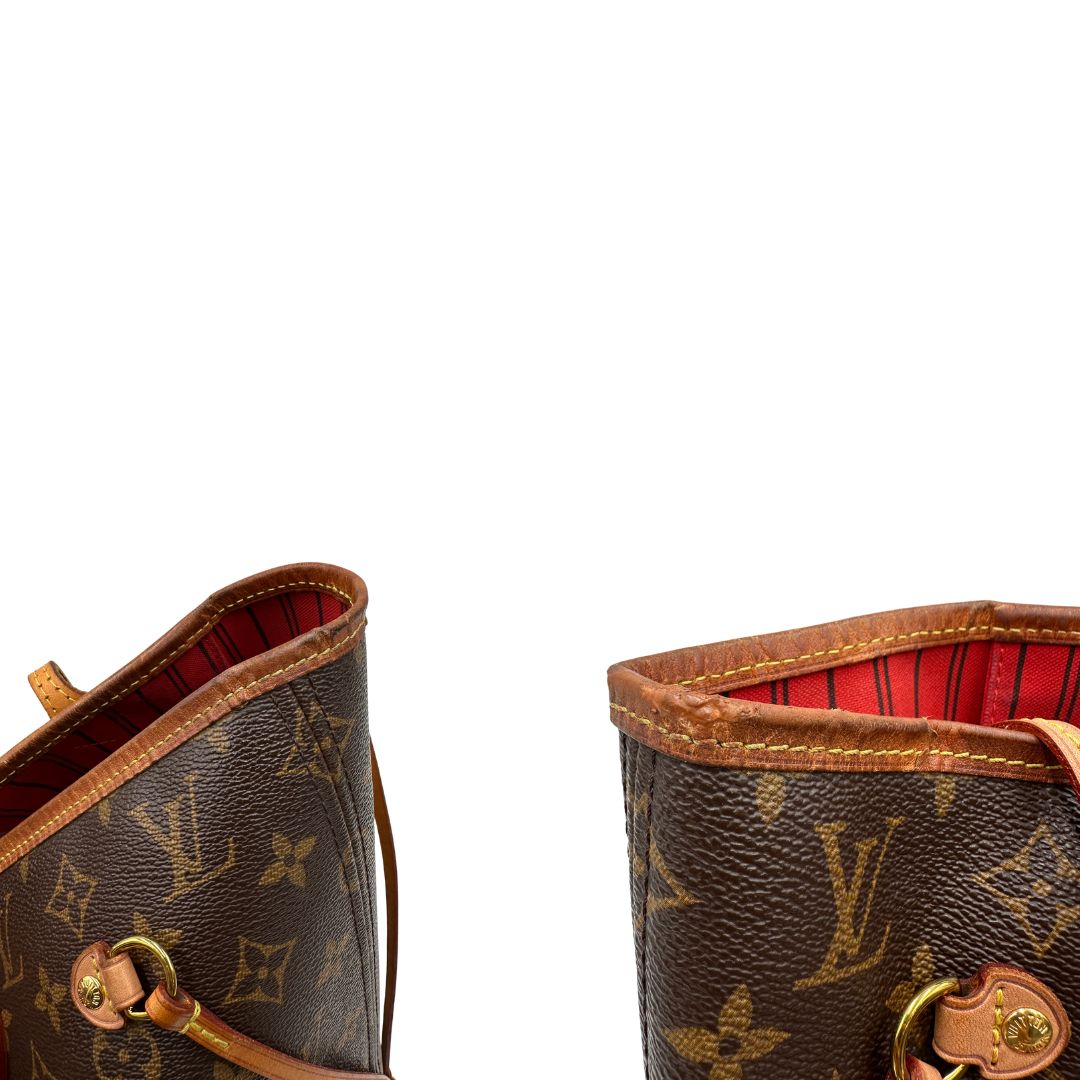 Neverfull MM Louis Vuitton in canvas marrone