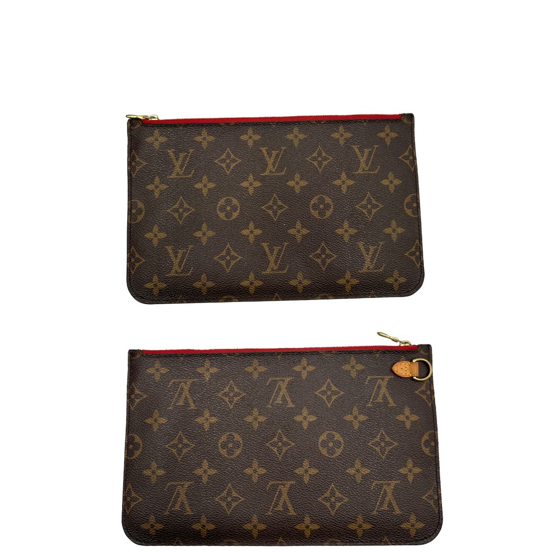 Neverfull MM Louis Vuitton in canvas marrone