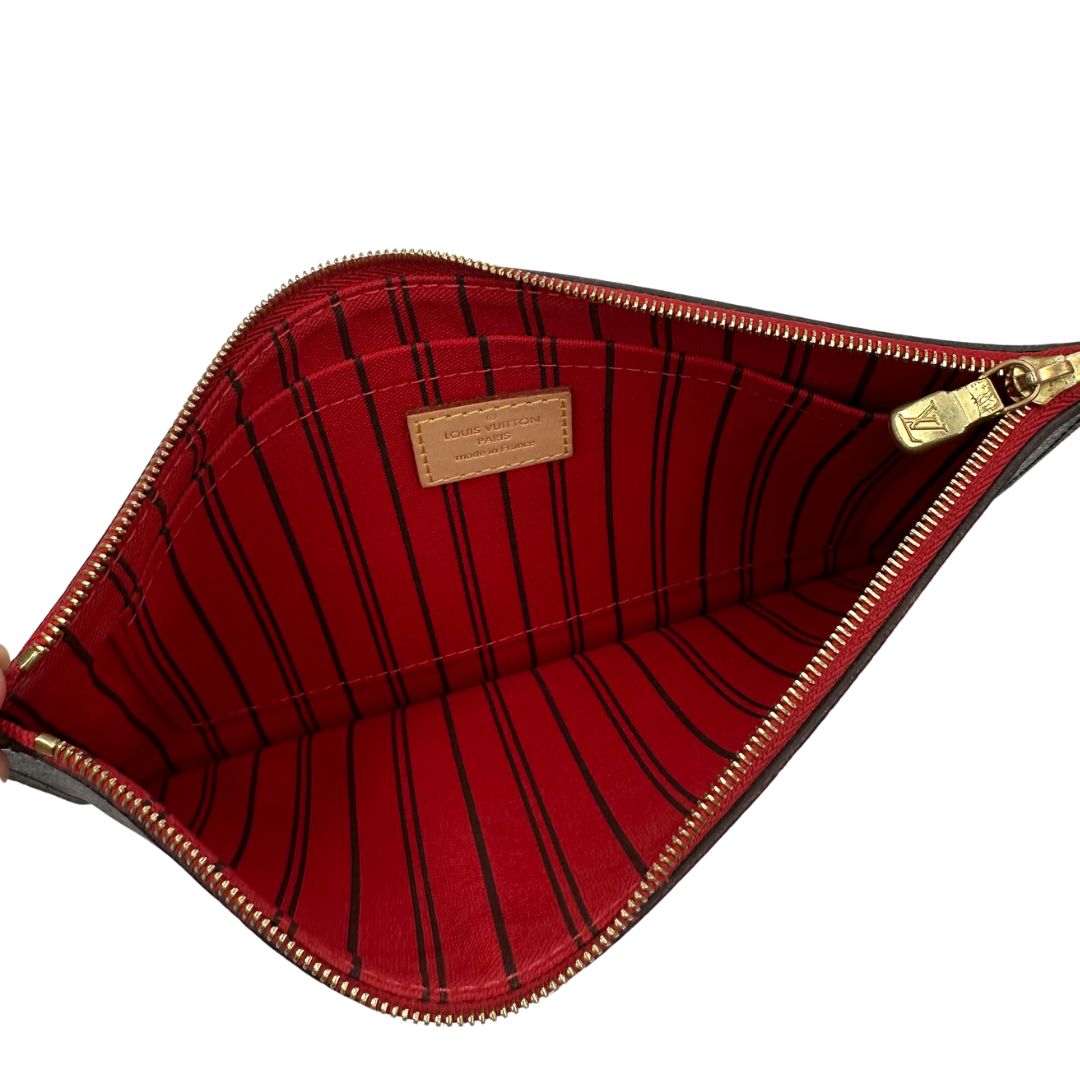 Neverfull MM Louis Vuitton in canvas marrone
