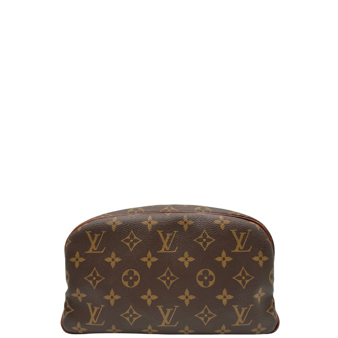 retro Beauty Louis Vuitton in tela monogram con finiture in vacchetta naturale 