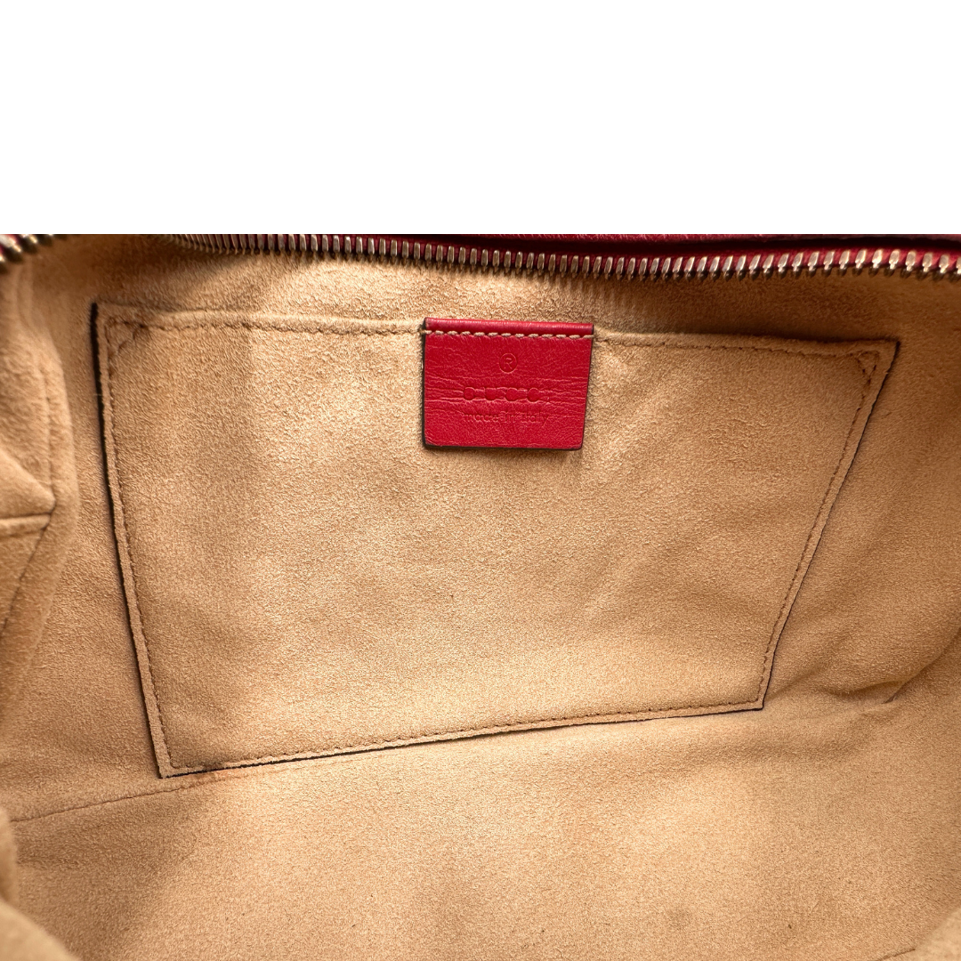 Camera Bag Gucci Marmont misura piccola in pelle rosso