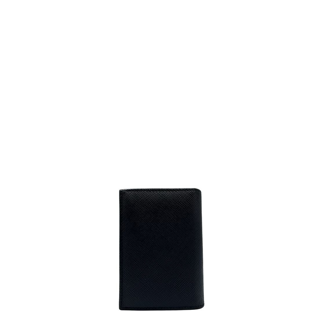 Portacarte Prada baltico in pelle blu