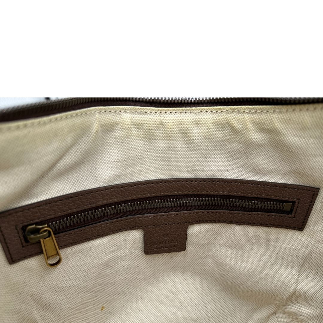 Borsa Hobo Gucci Ophidia in canvas marrone