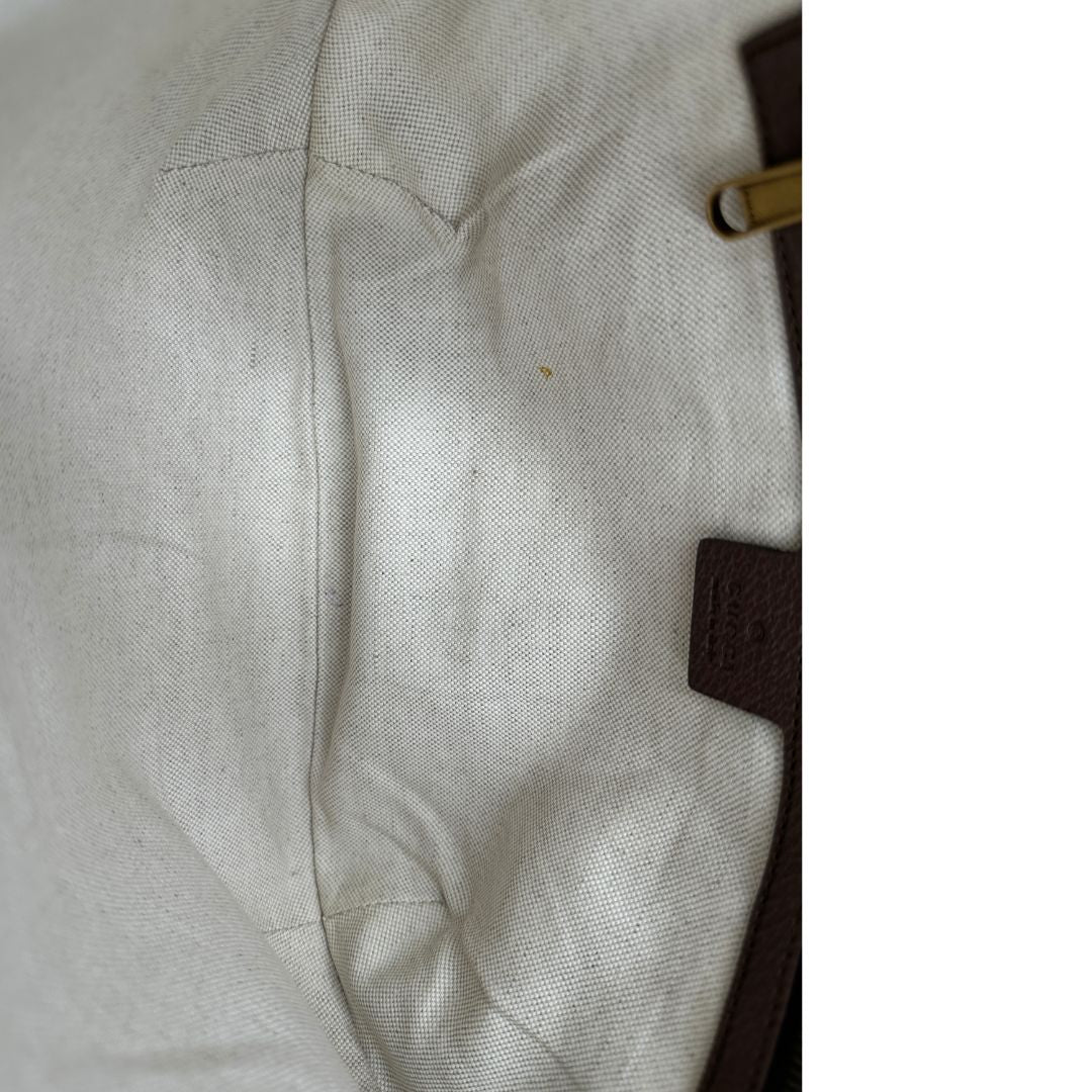Borsa Hobo Gucci Ophidia in canvas marrone
