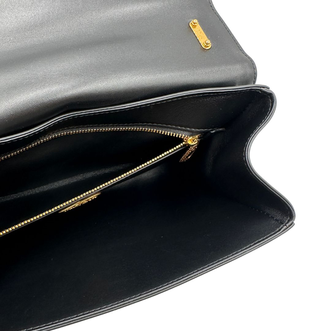 Tracolla Devotion D&G in pelle nero
