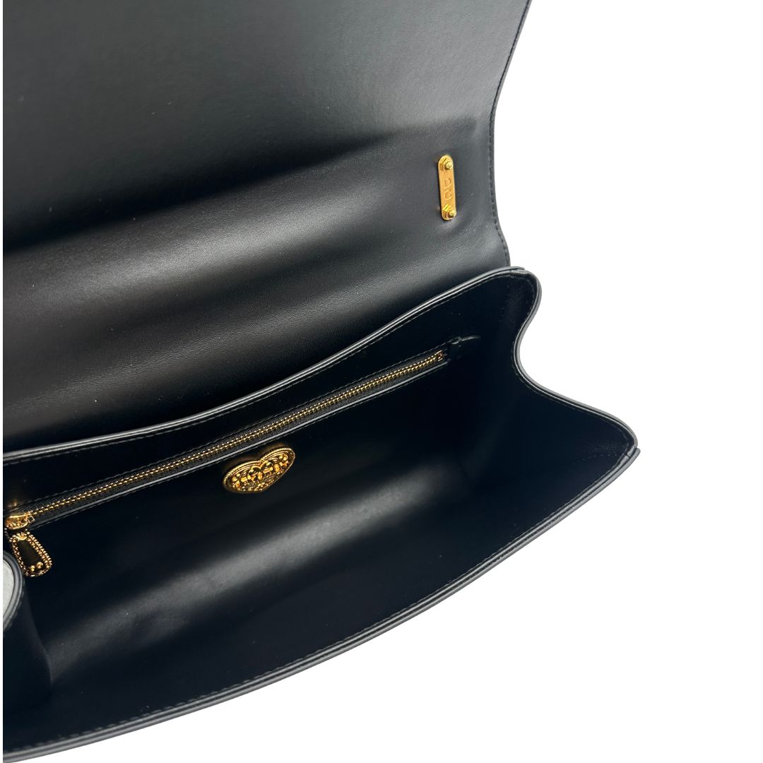 Tracolla Devotion D&G in pelle nero