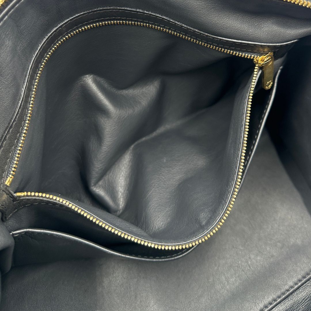 Bauletto Sofia Coppola Louis Vuitton in camoscio nero