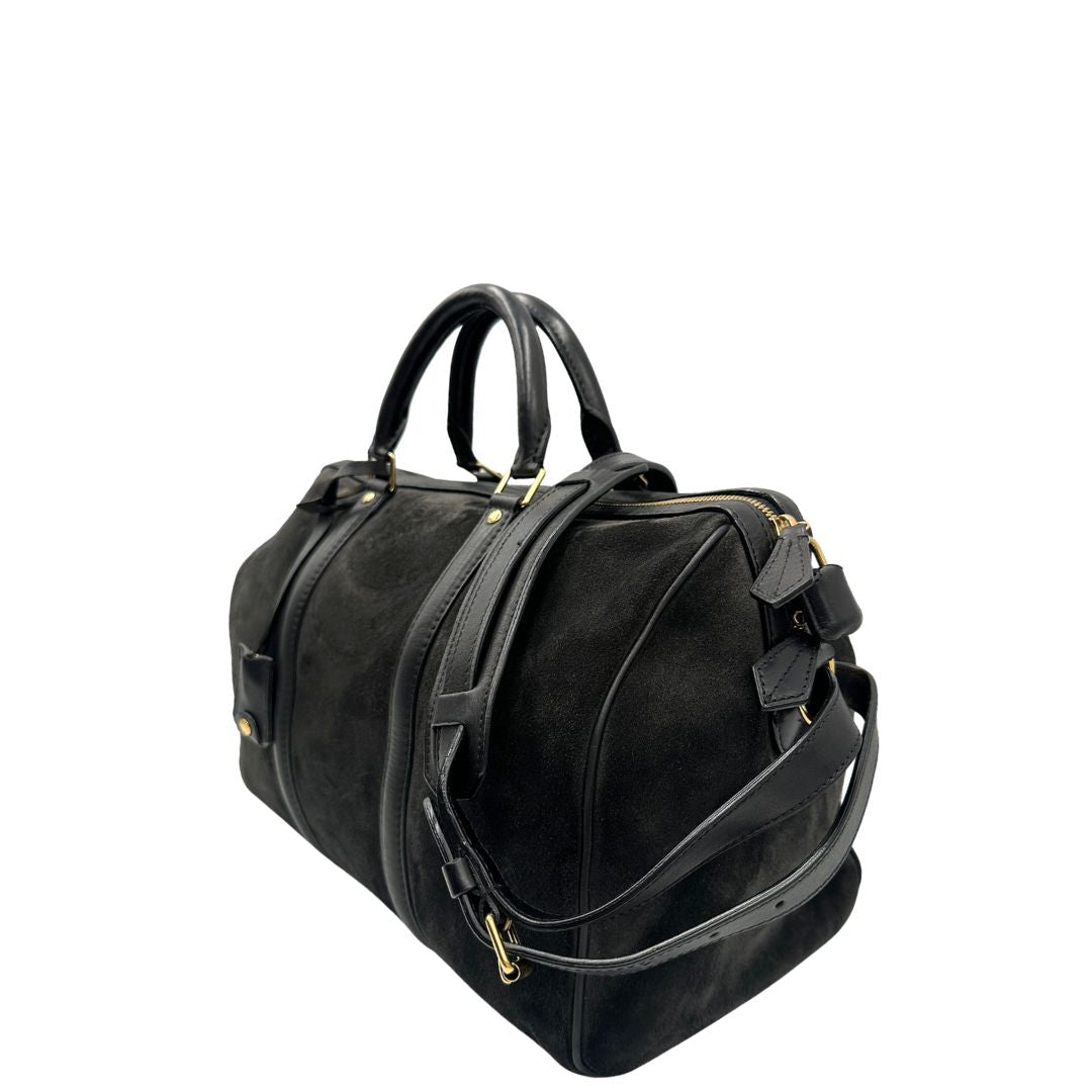 Bauletto Sofia Coppola Louis Vuitton in camoscio nero
