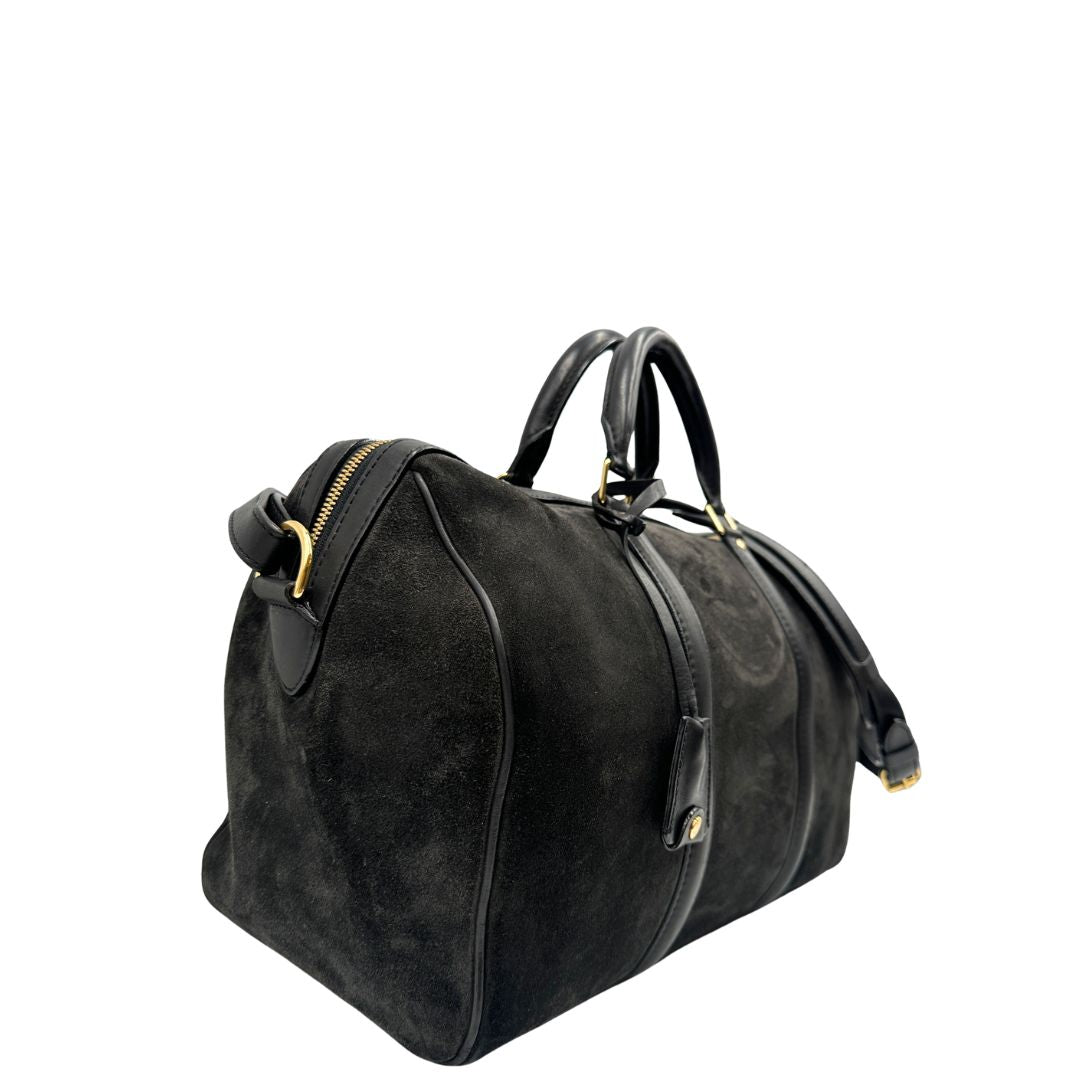 Bauletto Sofia Coppola Louis Vuitton in camoscio nero