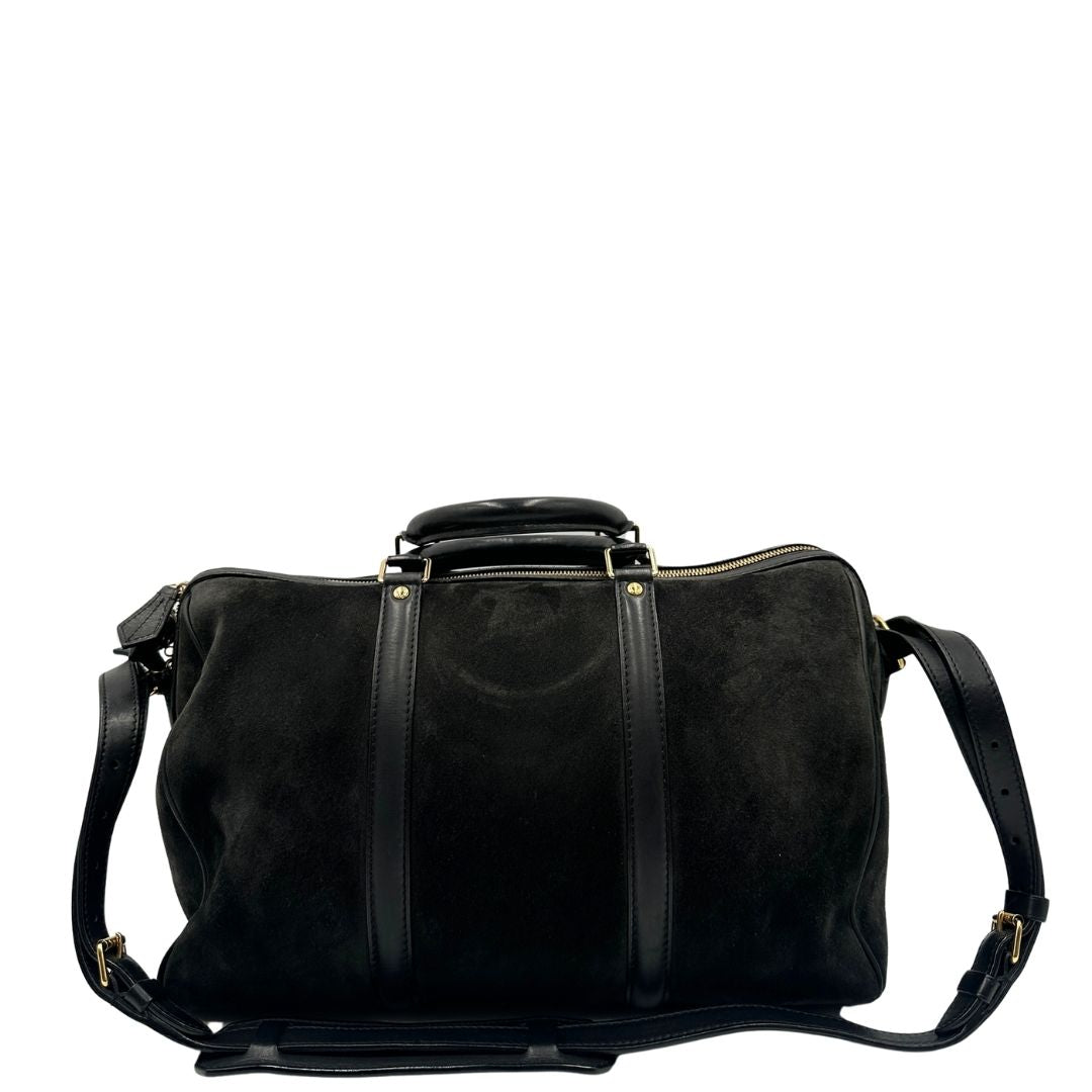 Bauletto Sofia Coppola Louis Vuitton in camoscio nero