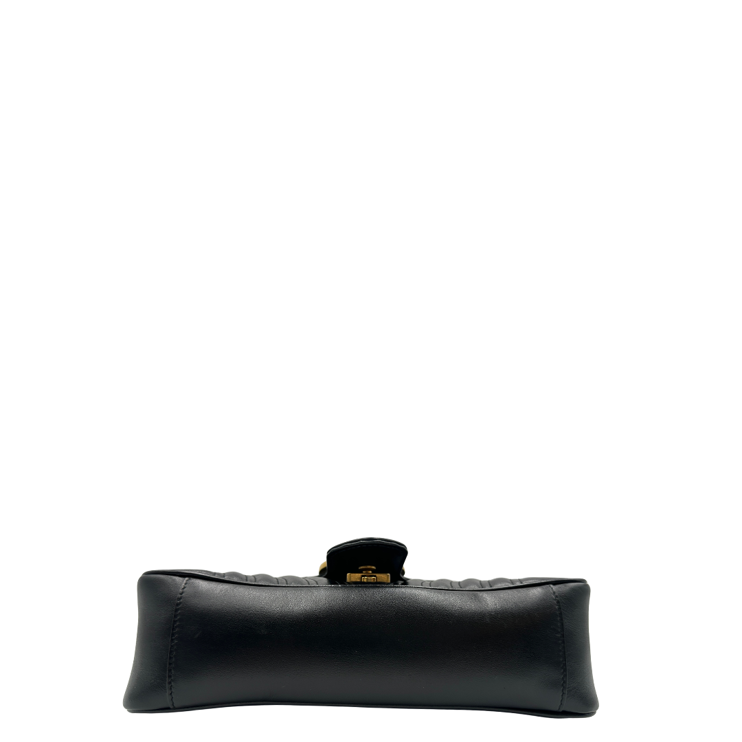Borsa Gucci Marmont misura media in pelle blu