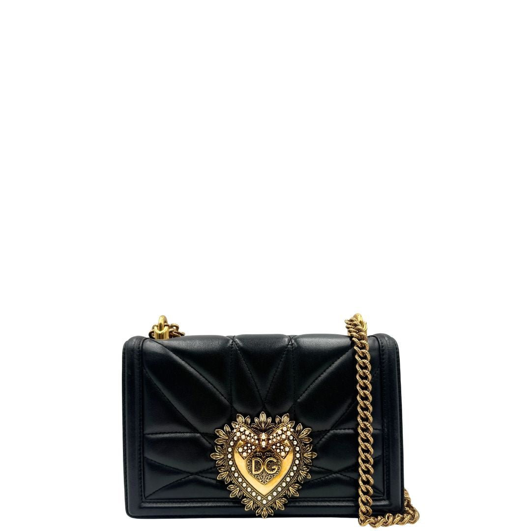 Borsa Devotion Dolce & Gabbana in pelle nero