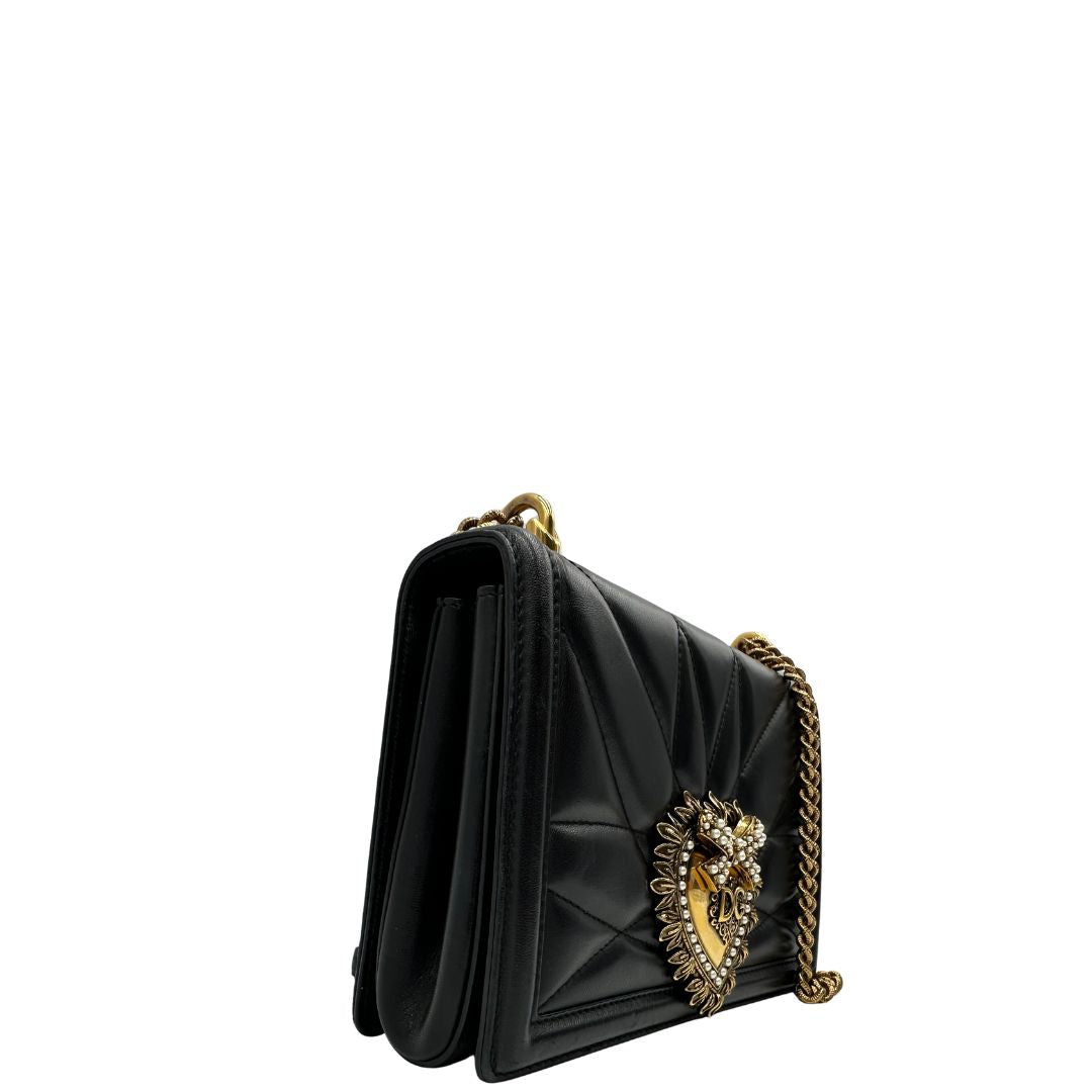 Borsa Devotion Dolce & Gabbana in pelle nero