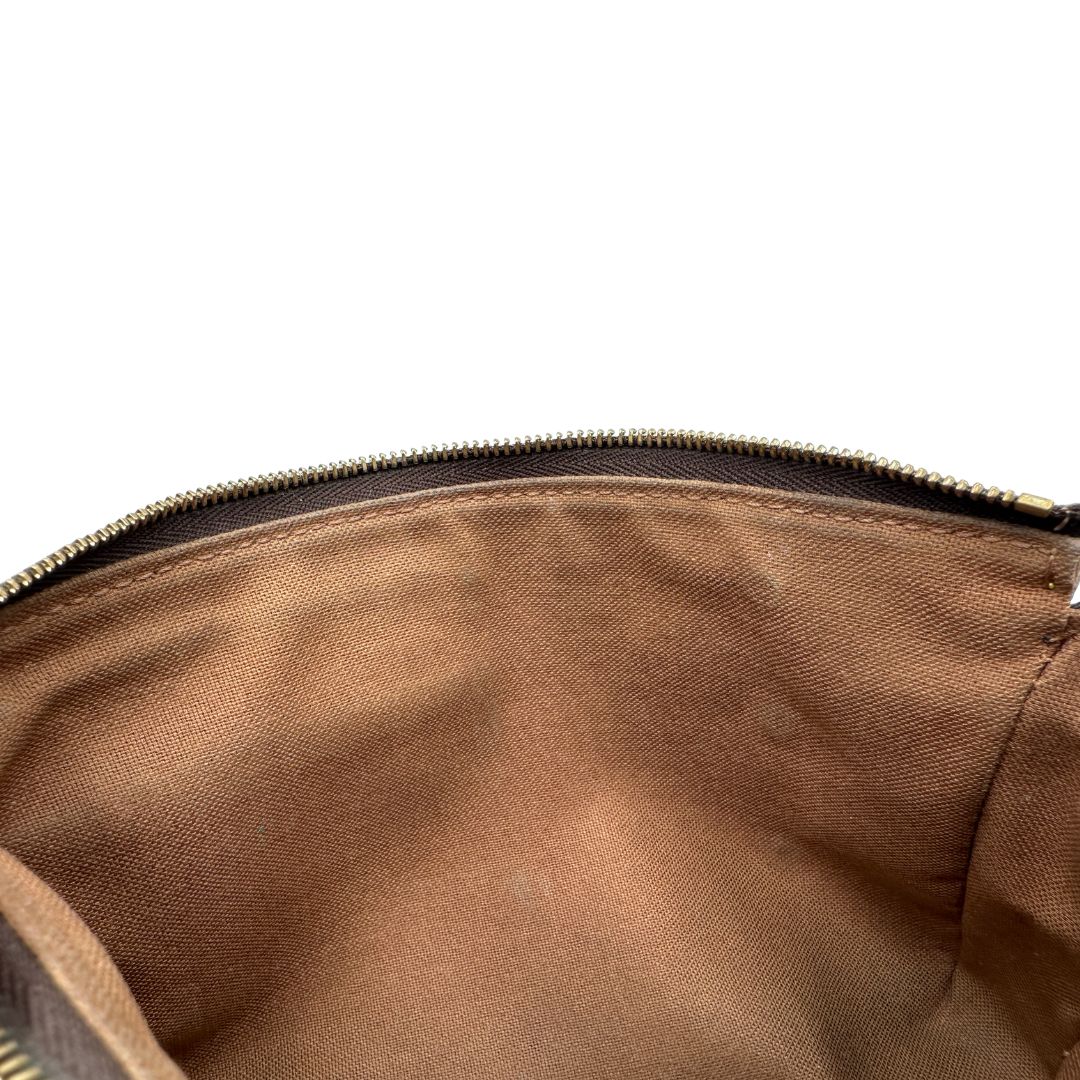 Pochette Rivet Louis Vuitton in canvas marrone