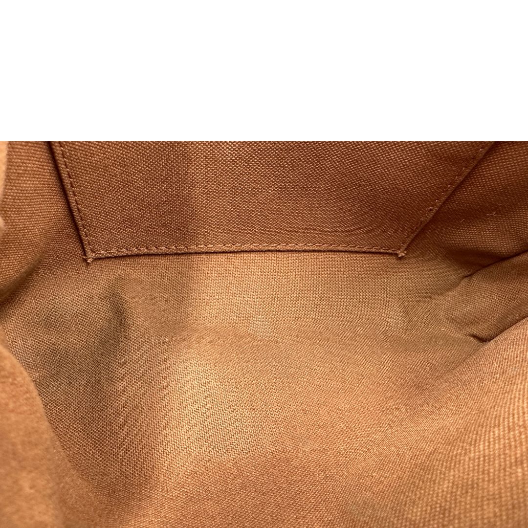 Pochette Rivet Louis Vuitton in canvas marrone