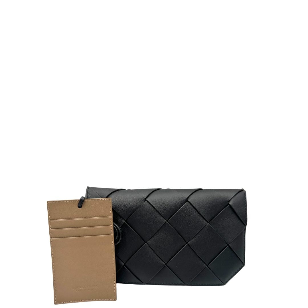 Pouch Diago Bottega Veneta in pelle nero