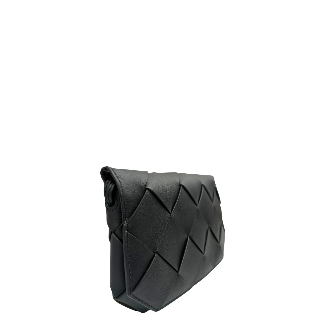 Pouch Diago Bottega Veneta in pelle nero