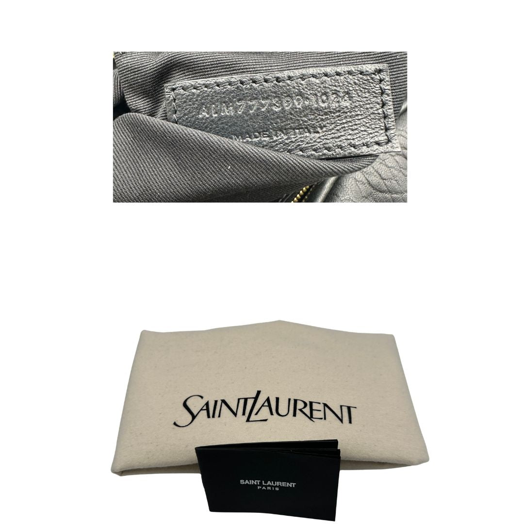 Borsa Calypso Large Saint Laurent in pelle nero