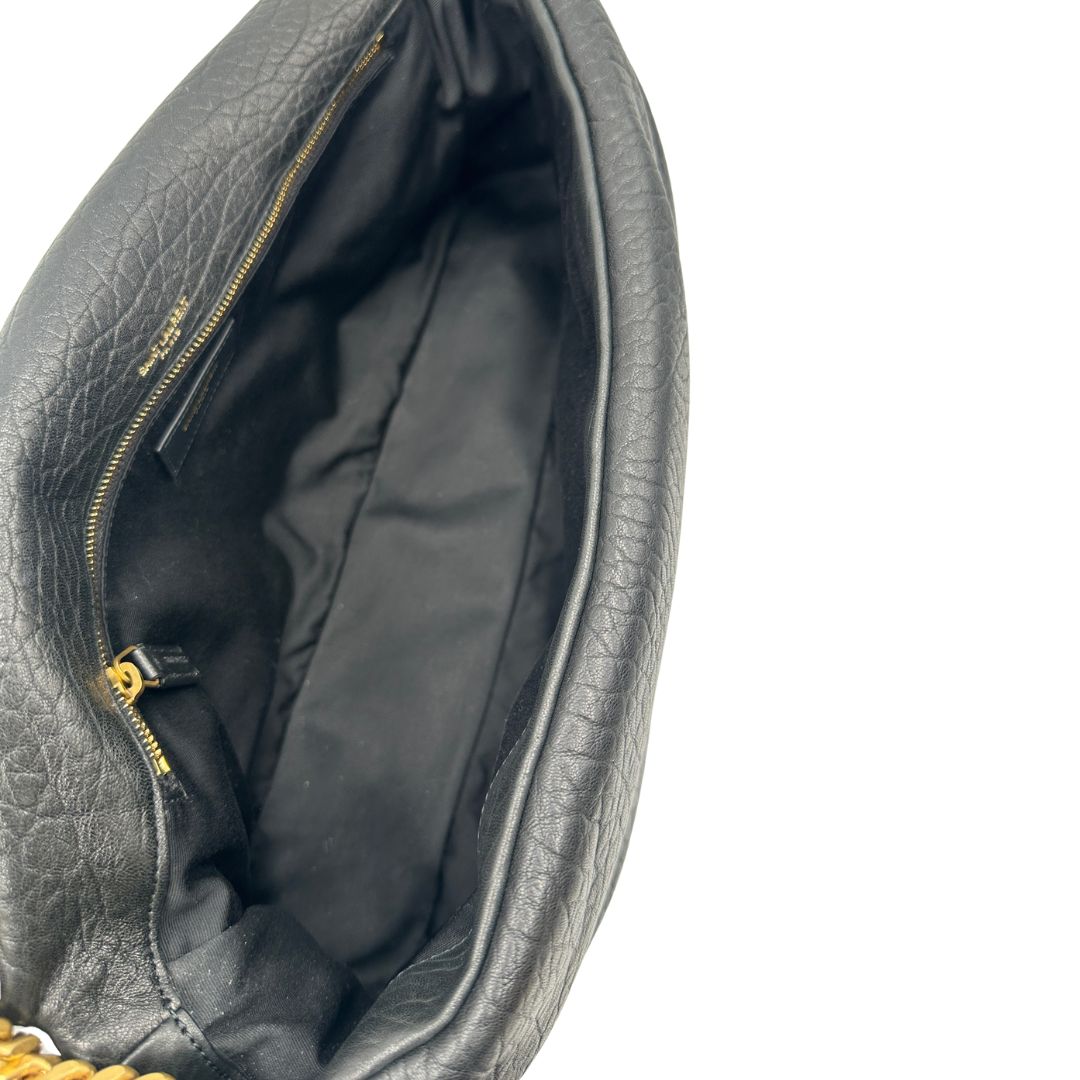 Borsa Calypso Large Saint Laurent in pelle nero