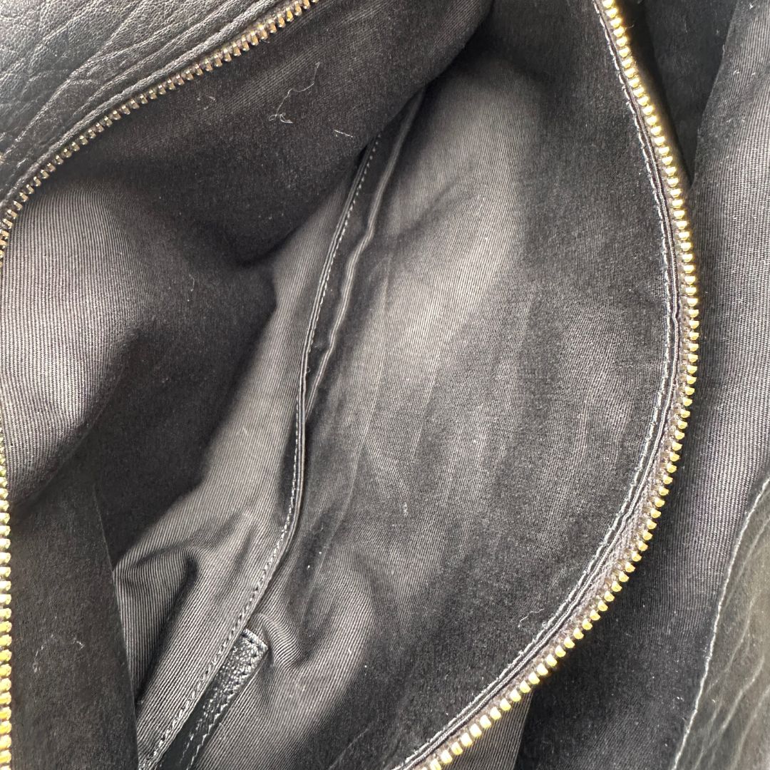 Borsa Calypso Large Saint Laurent in pelle nero