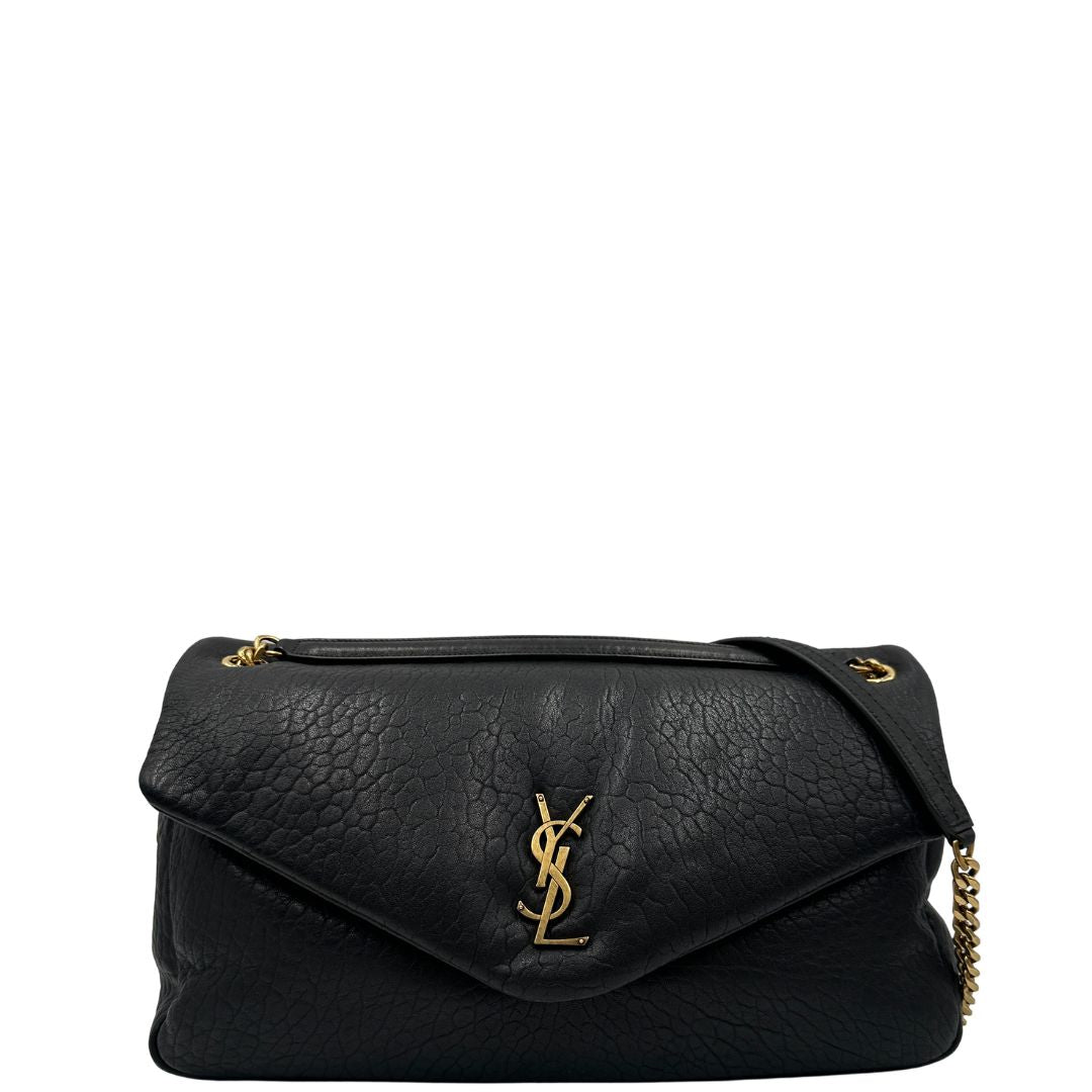 Borsa Calypso Large Saint Laurent in pelle nero