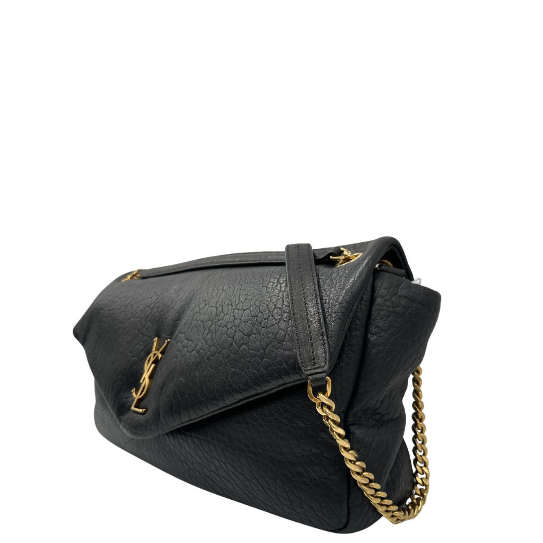 Borsa Calypso Large Saint Laurent in pelle nero