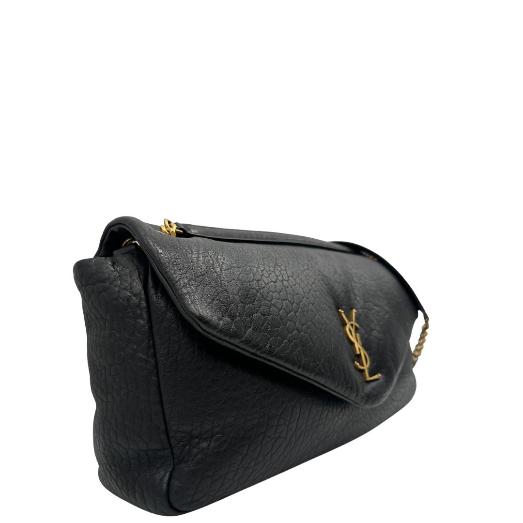 Borsa Calypso Large Saint Laurent in pelle nero