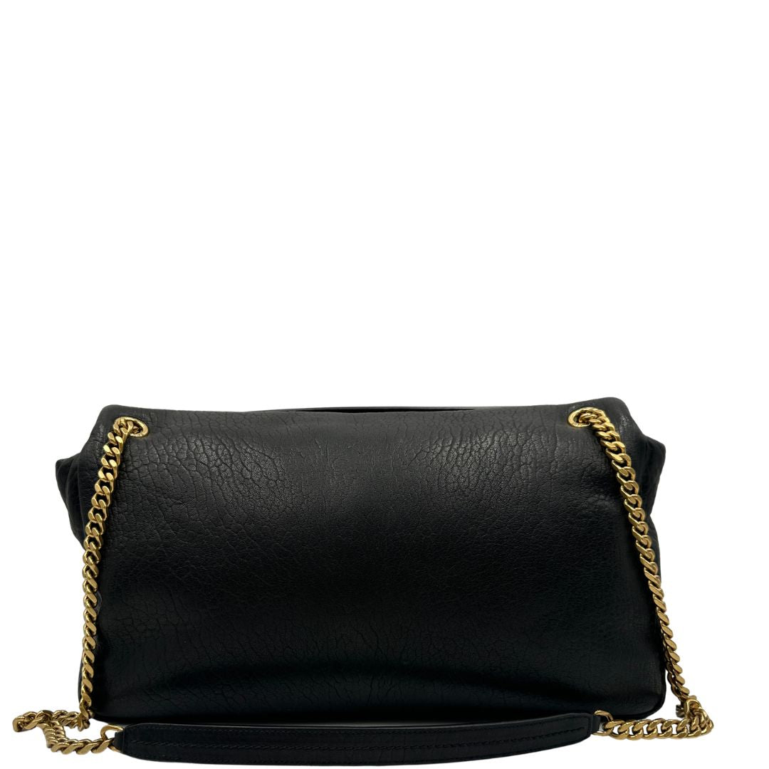 Borsa Calypso Large Saint Laurent in pelle nero